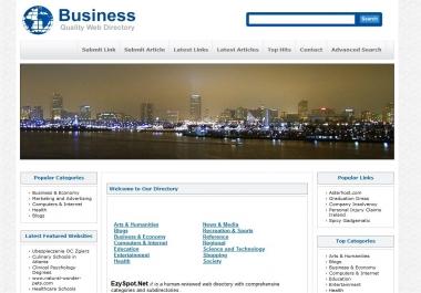 Add you website to EzySpot. Net directory