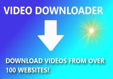 Download videos from over 200 websites - Video to Audio on YouTube Too