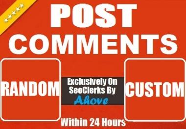Get Instant 50 To 100 Comments Random Or Custom