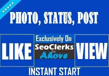 Get Instant 100 Status Likes OR Reactions