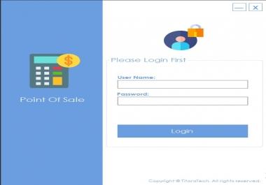 Point of sale and inventory management windows application