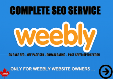 I will optimize your Weebly website for on-page and off-page seo