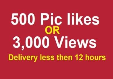 Social promotion for 500 real pic or Instant 3000 video or story