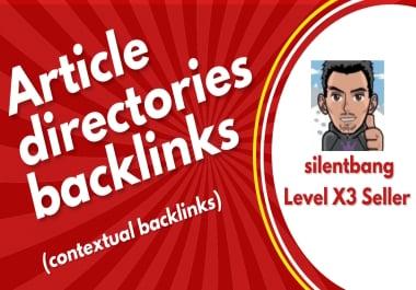 Google First Page 120 Directories Contextual Backlinks Bookmarks For Ranking Website Traffic