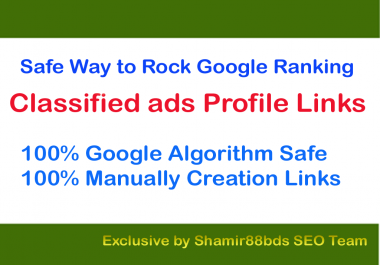 Safe 40 Classified Profile Links to Rank 1 On Google