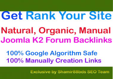 Dofollow 22 Joomla K2 Forum Backlinks to Rank 1 on Google