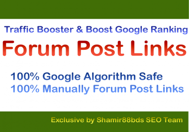 Traffic Booster 30 Forum Post Links to Boost Google Ranking