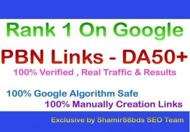 31 PBN Links - DA50+ with Login Details to Rank 1 On Google