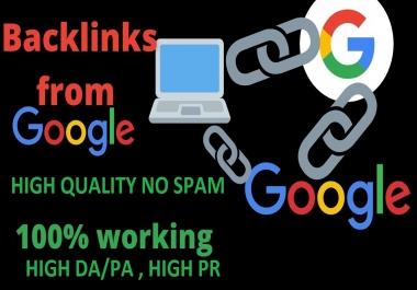 High quality Google backlinks redirects to your website 600 backlinks only google 80 off