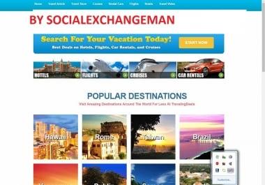 All in One Travel Website For Sale