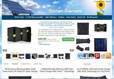 Solar Panels Amazon Store Website