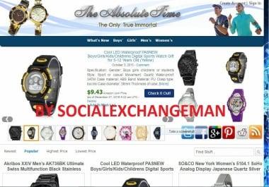 Lovely Watch Store - Fully Developed Amazon Affiliate Website