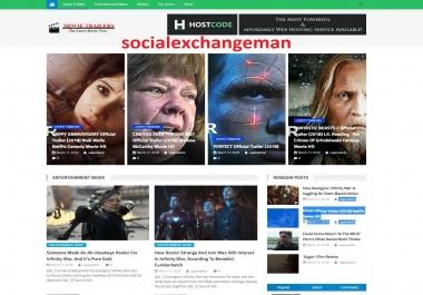 Turnkey WordPress Movie Trailer Website Script Autopilot good for Adsense