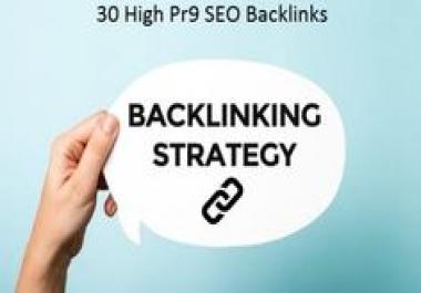 Create DA 80+ High PR9 30 Safe Backlinks