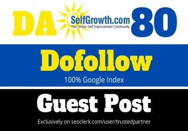 publish Article on selfgrowth with dofollow link DA80