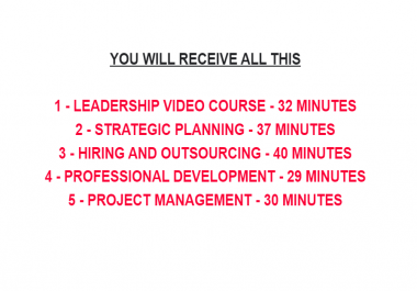 Video Training Courses For Businessmen - Excellent Material RECEIVE NOW - NO CDs