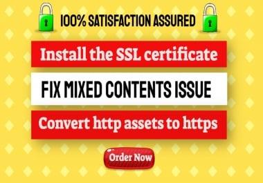 I will install an SSL certificate on your website