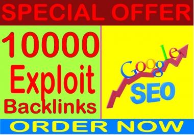 Top SEO Service - Boost Site Alexa Rank with 10000 Exploit backlinks