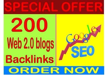 Top SEO Service - Boost Site Alexa Rank 200 with web 2.0 Blogs backlinks