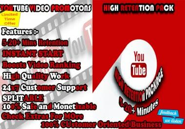 YouTube Video Promotion High Retention Pack