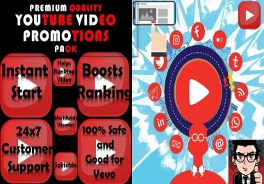 Premium YouTube Video Booster Promotions 5k Youtube Marketing Service