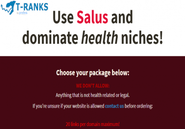 20 Links from Salus PBN To Dominate Health Niches