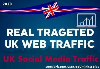 Send 5k-300k UK social media traffic with adsense safe