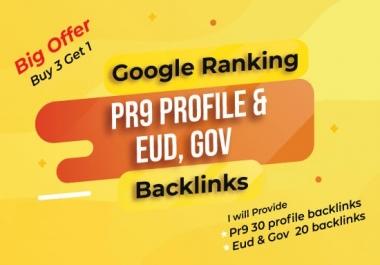 Manually Create 50 Pr9 High Authority Profile Backlinks