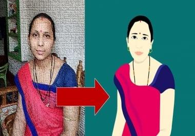 I will Cartoonize your photo in a beautiful way with EPS file