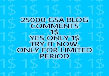 I will build 25000 GSA BLOG comments for Google seo increase rankings