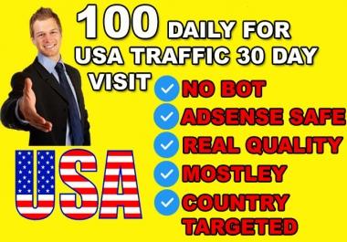 send keyword targeted usa organic traffic with low bounce rate