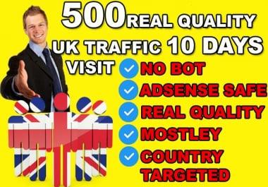 drive ORAGANIC UNITED KINGDOM country target,  website traffic visitors
