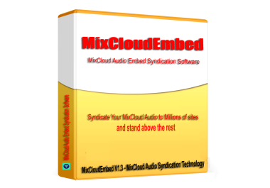 MixCloudEmbed -MixCloud Audio SEO Embed Syndication Software V1.3