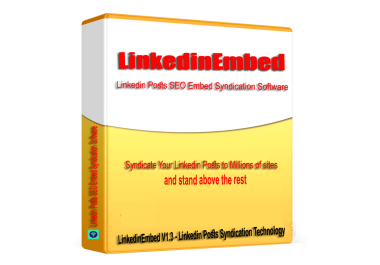 LinkedinEmbed - Linkedin Post Embed Syndication Software V1.3