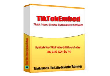 TikTokEmbed - TikTok Video Embed Syndication & SEO Embed generator software V1.0.1
