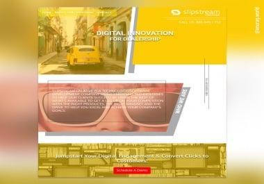 I will design any custom upto 1 web or landing page