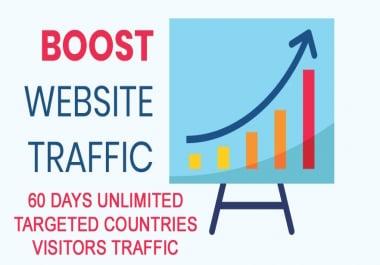 60 Days Real singapore,  india,  japan,  asia targeted visitors traffic to Website