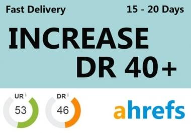 I will increase your website Ahref Domain Rating DR 40+