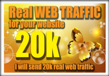 20000 Organic Real Website Traffic Visitors Low Bounce Rate