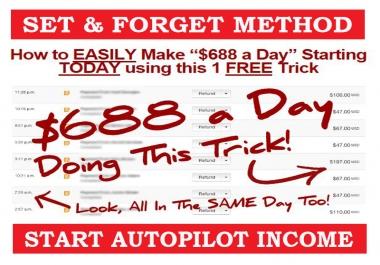 Set And Forget Autopilot Passive Income Ideas 688 USD Daily