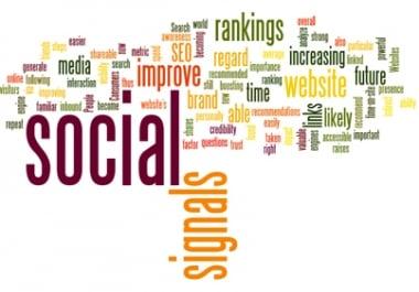 1100+ seo social signals backlinks from Top platfarm