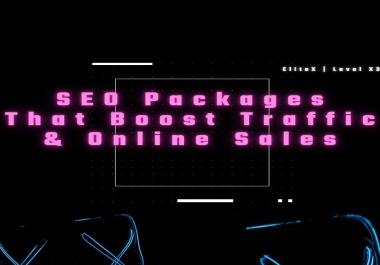 EliteX Monthly Custom SEO Service - Boost Traffic & Sales