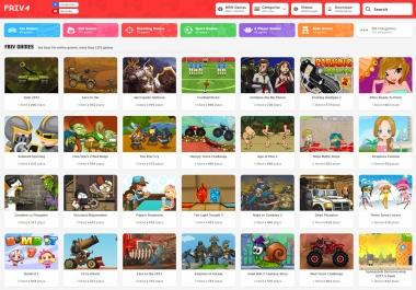 The source code of the mini game website on the browser is like http /frivio standard SEO written i