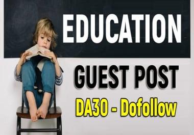 do guest post on Education niche blog