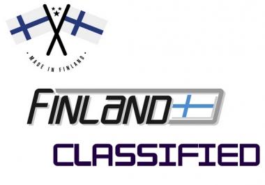 promote your ads in 10 high traffic finland classified sites,  finnish