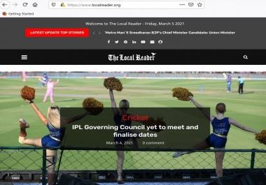 I will guest post on LocalReader. org,  News press Release dofollow TRAFFIC Boost Alexa Rank Google