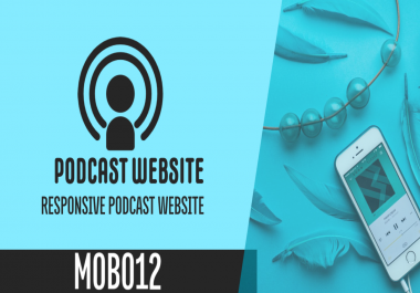 I will create a responsive podcast website