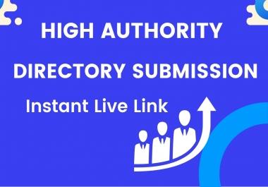 I will provide 10 manually HQ directory submission With Live link