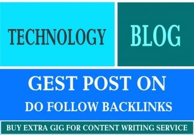 I will guest post on technology blog