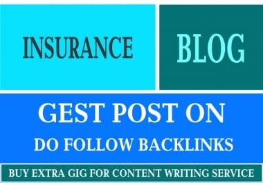 I will guest post on high quality insurance blog
